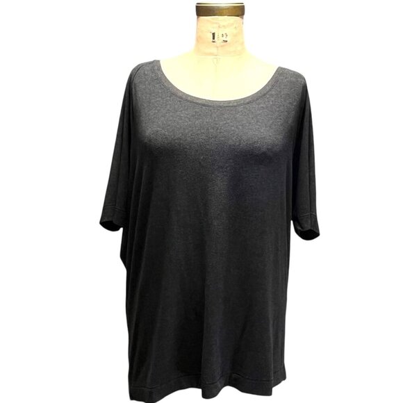 Kit and Ace  t shirt top, dark gray cashmere mix - Picture 4 of 10